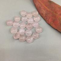 Natural Gemstone Cabochons Rose Quartz Round polished DIY pink Sold By Bag