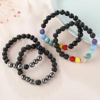 Gemstone Bracelets, Natural Stone, fashion jewelry, more colors for choice, 160mm, Sold Per Approx 6.3 Inch Strand