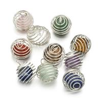 Gemstone Pendants Jewelry Zinc Alloy with Natural Stone plated Adjustable & fashion jewelry Sold By PC