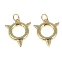 Brass Jewelry Pendants gold color plated DIY nickel lead & cadmium free Approx 3mm Sold By PC