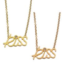Edelstahl Schmuck Halskette, plattiert, Modeschmuck & für Frau, keine, 15x8mm,1.2mm, verkauft per 15 ZollInch, 1.5 ZollInch Strang
