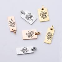Stainless Steel Pendants plated DIY Sold By PC