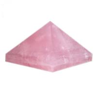 Rose Quartz Pyramid Dekoration, polerad, olika storlek för val, rosa, Säljs av PC
