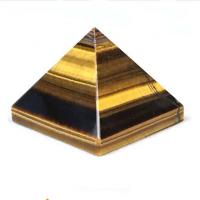 Tiger Eye Pyramid Decoration, Pyramidal, polished, different size for choice, Sold By PC