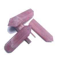 Kwarc różany Dekoracja punkt, obyty, różowy, 60-70mm, sprzedane przez PC