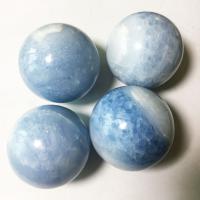 cianita esfera de la bola, Esférico, pulido, azul, 50-70mm, Vendido por KG