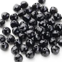 Teardrop Crystal Beads, plated, DIY & different size for choice & faceted, Jet, Sold By Strand