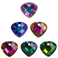Abalorios de Cristal, Triángulo, chapado, Bricolaje, más colores para la opción, 14mm, Vendido por UD