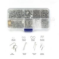 Iron Earring Finding Set, DIY, nickel, lead & cadmium free, 125x62x20mm, Sold By Box