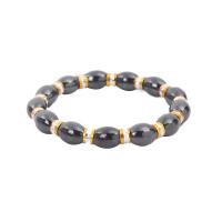 Magnetic Jewelry Bracelet Hematite with Zinc Alloy Adjustable & fashion jewelry & Unisex 109mm Sold Per Approx 7.5 Inch Strand