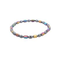 Fashion Jewelry Anklet, Hematite, Adjustable & Unisex, multi-colored, 230mm, Sold Per Approx 9.1 Inch Strand