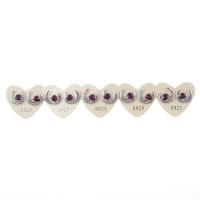 Gemstone Earrings, cobre, with Granada, Lua, cromado de cor prateada, micro pavimento em zircônia cúbica, níquel, chumbo e cádmio livre, 15x10x9mm, vendido por PC