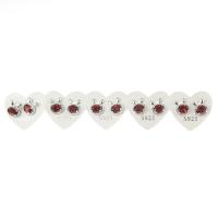 Natural Gemstone Earrings Brass with Garnet Round silver color plated Sold By PC