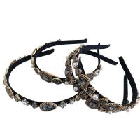Hair Bands Zinc Alloy with Rhinestone plated & for woman Sold By Lot