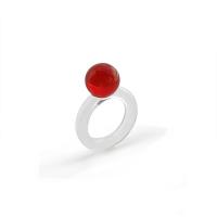Finger Ring smykker, Plastic, forgyldt, mode smykker & for kvinde, flere farver til valg, 36x27mm, Indvendig diameter:Ca. 18mm, 20pc'er/Lot, Solgt af Lot