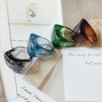 Finger Ring Smycken, Akryl, plated, mode smycken & för kvinna, fler färger för val, 20PC/Lot, Säljs av Lot