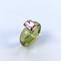 Finger Ring smykker, Plastic, forgyldt, mode smykker & for kvinde, flere farver til valg, 28.80mm, Indvendig diameter:Ca. 16.8mm, 20pc'er/Lot, Solgt af Lot