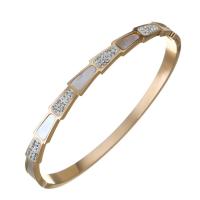 Stainless Steel Bangle, plated, fashion jewelry & for woman & with rhinestone, 5mm,58x50mm, Sold By PC
