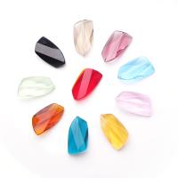 Crystal Beads, plated, DIY & faceted, more colors for choice, 16x28mm, 20PCs/Bag, Sold By Bag