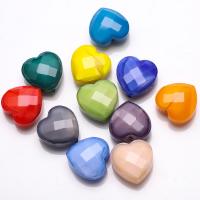 Heart Crystal perle, Kristal, Srce, uglađen, možete DIY, više boja za izbor, 16mm, 10računala/Torba, Prodano By Torba