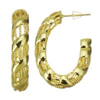 Kolczyk mosiądz Hodowla, Platerowane w kolorze złota, dla kobiety, 7x32mm, 10par/wiele, sprzedane przez wiele