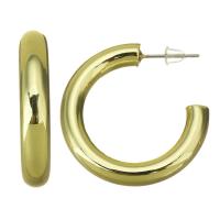 Brass Stud Earring, gold color plated, for woman, 5x29mm, 10Pairs/Lot, Sold By Lot