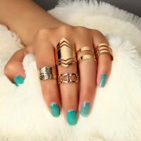 Zink Alloy Ring Set, finger ring, plated, 5 stycken & mode smycken & för kvinna, fler färger för val, nickel, bly och kadmium gratis, Säljs av Ställ