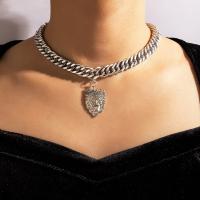 Zinklegierung Schmuck Halskette, plattiert, Modeschmuck & für Frau, keine, frei von Nickel, Blei & Kadmium, 380x30mm, verkauft per 14.96 ZollInch Strang