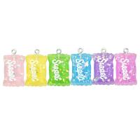 Resin Pendant, epoxy gel, DIY, more colors for choice, 28x17x13mm, 100PCs/Bag, Sold By Bag