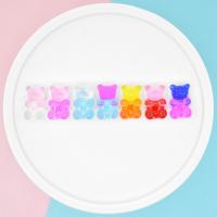 Mobile Phone DIY Decoration, Resin, Bear, epoxy gel, more colors for choice, 17x10x7mm, 100PCs/Bag, Sold By Bag