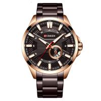 CURREN® Men Jewelry Watch Zinc Alloy plated Adjustable & for man & waterproof nickel lead & cadmium free Sold By PC