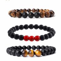 Gemstone Bracelets, Natural Stone, Adjustable & fashion jewelry & for woman, more colors for choice, 180x8mm, Sold Per Approx 7.1 Inch Strand