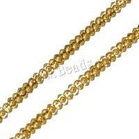 Stainless Steel Chain Necklace, gold color plated, Unisex & lantern chain, original color, 3.50mm, Sold Per Approx 18 Inch Strand