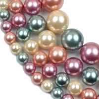 Koraliki z muszli w kolorze naturalnym , Shell Pearl, Koło, obyty, DIY & różnej wielkości do wyboru, sprzedane przez Strand