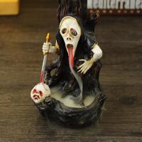 Backflow Incense Burner, Resin, plated, for home and office & durable, 100x90x190mm, Sold By PC