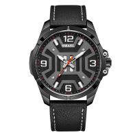 SMAEL®Men Smykker Watch, Zinc Alloy, med PU & Glas, forgyldt, Livsbestandig & mode smykker & for mennesket, flere farver til valg, nikkel, bly & cadmium fri, 40mm, Solgt af PC