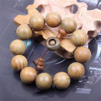 Wrist Mala, Green Sandalwood, Round, polished, durable & for man, 20mm, 12PCs/Strand, Sold Per 9.4488 Inch Strand