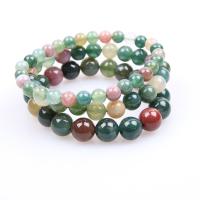 Agate Jewelry Bracelet, Rainbow Agate, Round, polished, durable & different size for choice & for woman, multi-colored, Sold By Strand