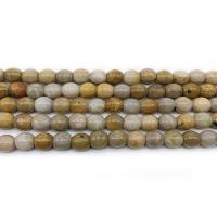 Gemstone Jewelry Beads, Natural Stone, Drum, polished, DIY, more colors for choice, 8x12mm, 30PCs/Strand, Sold By Strand