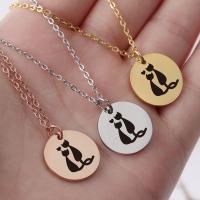 Stainless Steel Jewelry Necklace 316 Stainless Steel Round plated Sold By PC