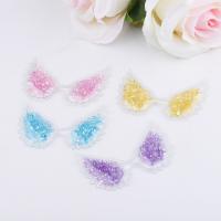 Hair Clip Findings, Plastic, Wing Shape, more colors for choice, 67x50mm, Sold By PC