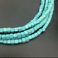 Türkis Perlen, poliert, keine, 5x5mm, verkauft von Strang