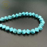 Turquoise Beads, Howlite, faceted, more colors for choice, 6mm, Sold By Strand
