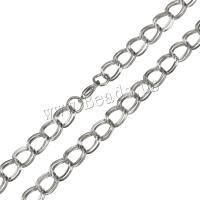 Stainless Steel Chain halskæde, forgyldt, Unisex & boks kæde, flere farver til valg, 12mm,10mm, Solgt Per Ca. 23 inch Strand