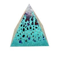 resina Decoración Pirámide, con Piedra natural, para el hogar y la oficina, más colores para la opción, Vendido por UD