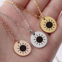 Stainless Steel Jewelry Necklace Round plated Unisex 20mm Sold Per 17.72 Inch Strand