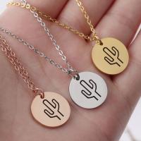 Stainless Steel Jewelry Necklace, Round, plated, Unisex, more colors for choice, 20mm, Sold Per 17.72 Inch Strand