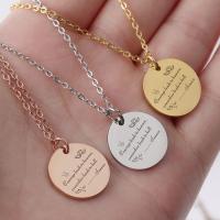 Stainless Steel Jewelry Necklace, Round, plated, for man, more colors for choice, 20mm, Sold Per 17.72 Inch Strand