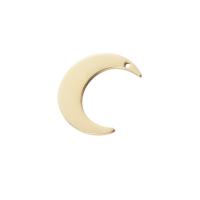 Stainless Steel Pendants, Moon, gold color plated, DIY, gold, 30mm, Sold By PC