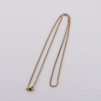 Stainless Steel Necklace Chain plated DIY 1.50mm Sold By Strand